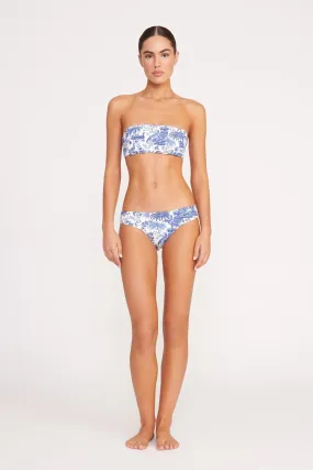 CORSAGE BIKINI BOTTOM | BLUE TOILE