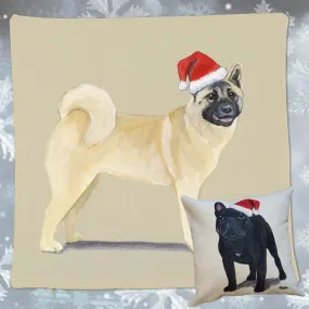 Akita Santa Pillow Cover