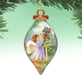 Angels Are Near Wooden Ornaments by Gelsinger - Nativity Holiday Decor - 8041150-DG