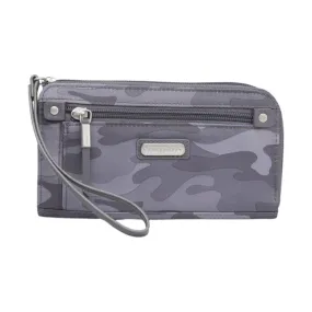 Baggallini Zip Around RFID Wallet - Grey Camo