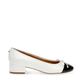 Cherish-C Ballerina COCONUT MILK/BLACK PATENT