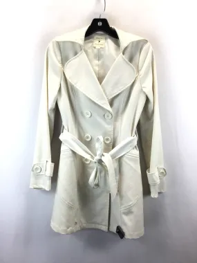 Coat Trench Coat By Twenty One In Cream, Size: S