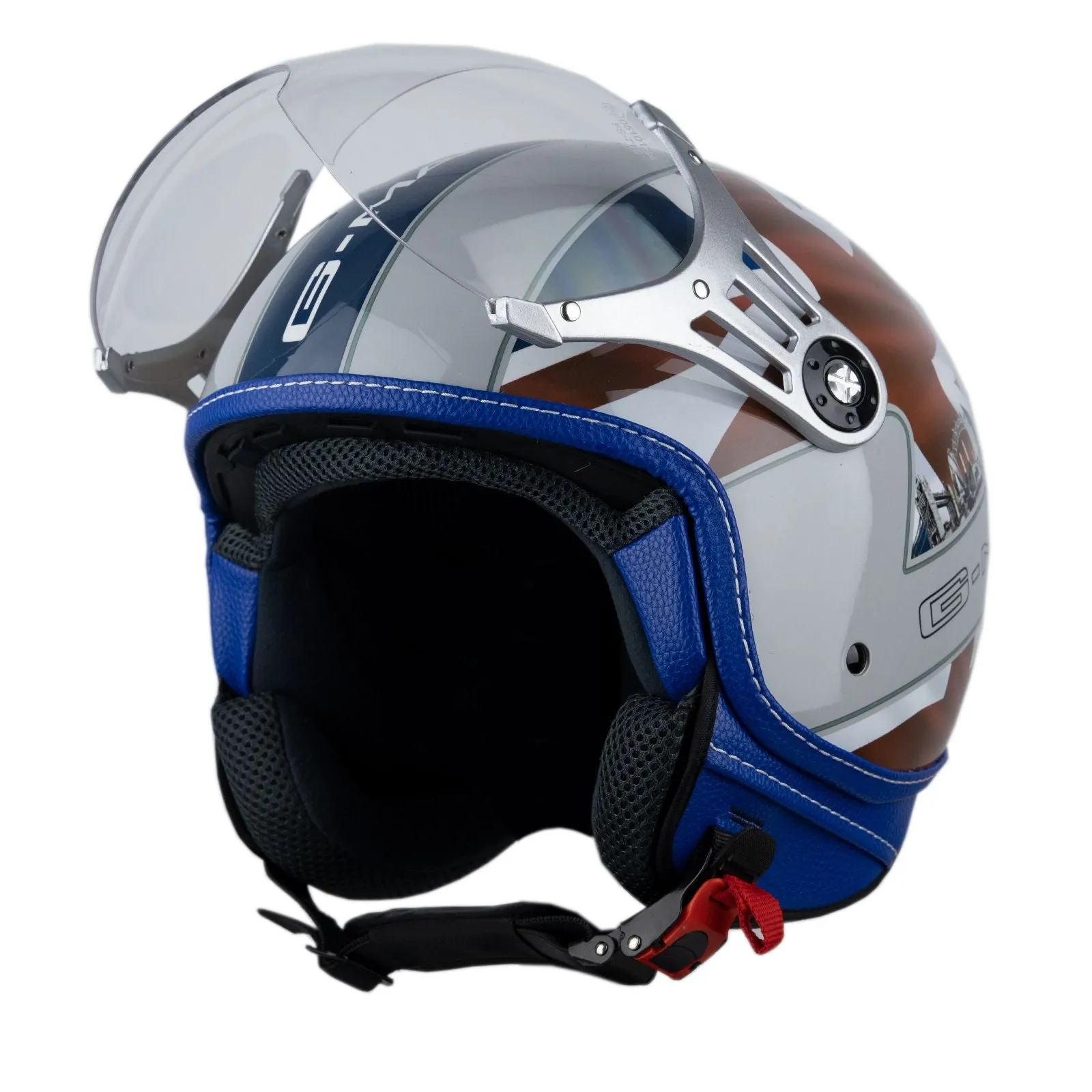 G-Mac Metro Evo Jet Open Face Motorcycle Helmet