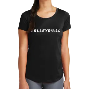 New Era Ladies Series Performance Scoop Tee- Volleyball Head