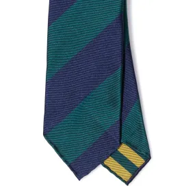 Silk Textured Jacquard Stripe Hand-rolled Tie